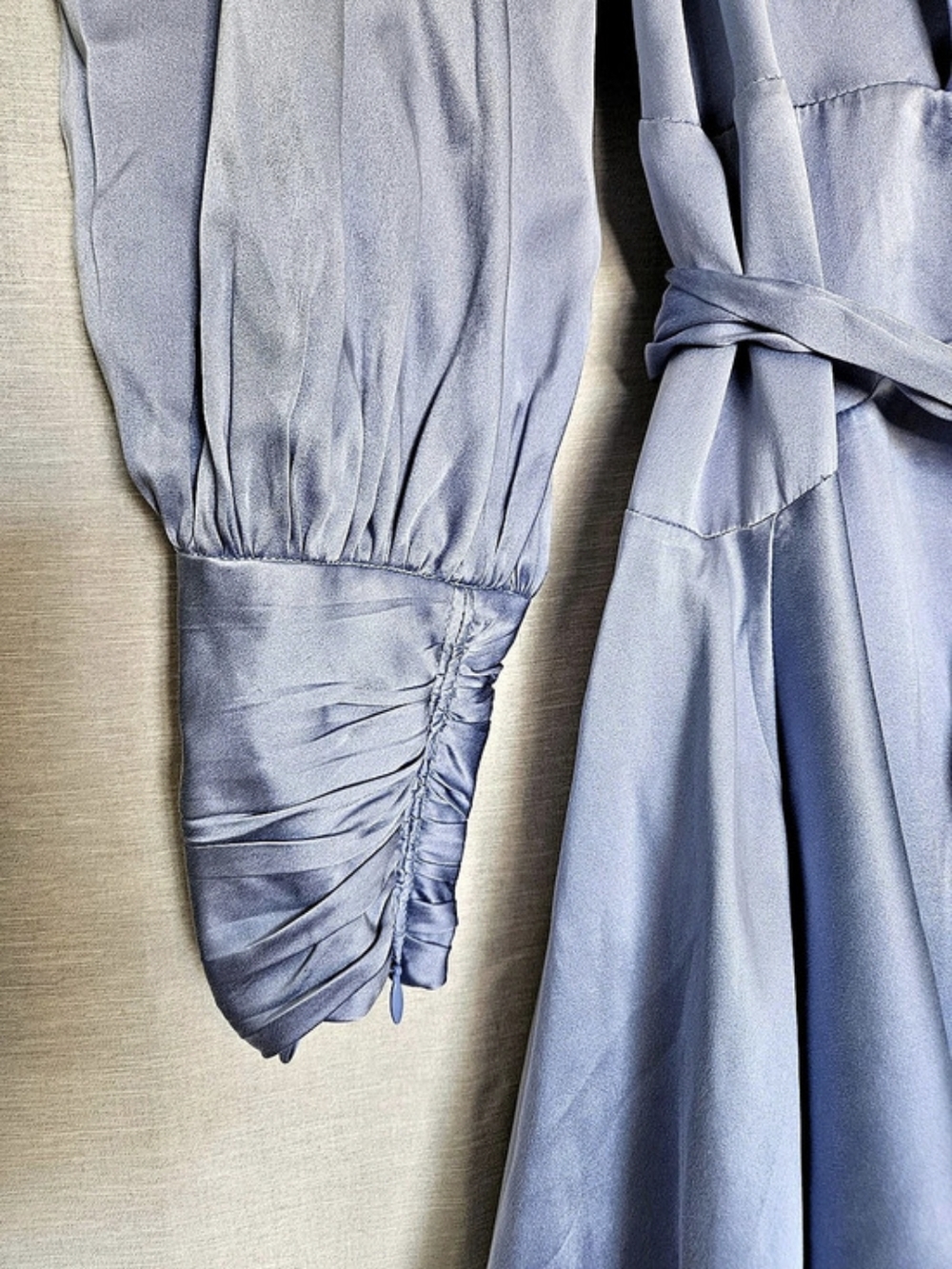 ZIMMERMANN (Size 0) Silk wrap mini dress - light blue US 4 Small - Picture 10 of 16